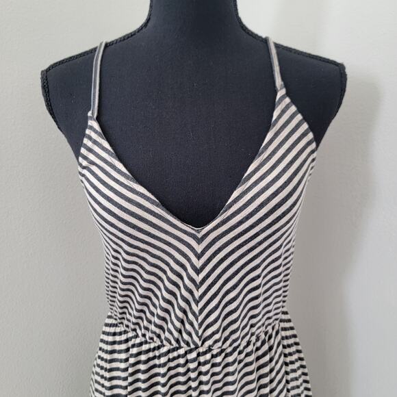 BDG Striped Midi Dress Made in USA Strappy Size Medium Beachy Coastal‎ Casual - Picture 3 of 8